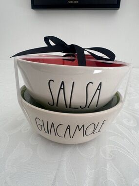 🍅Rae Dunn Salsa and Guacamole Serving Bowls